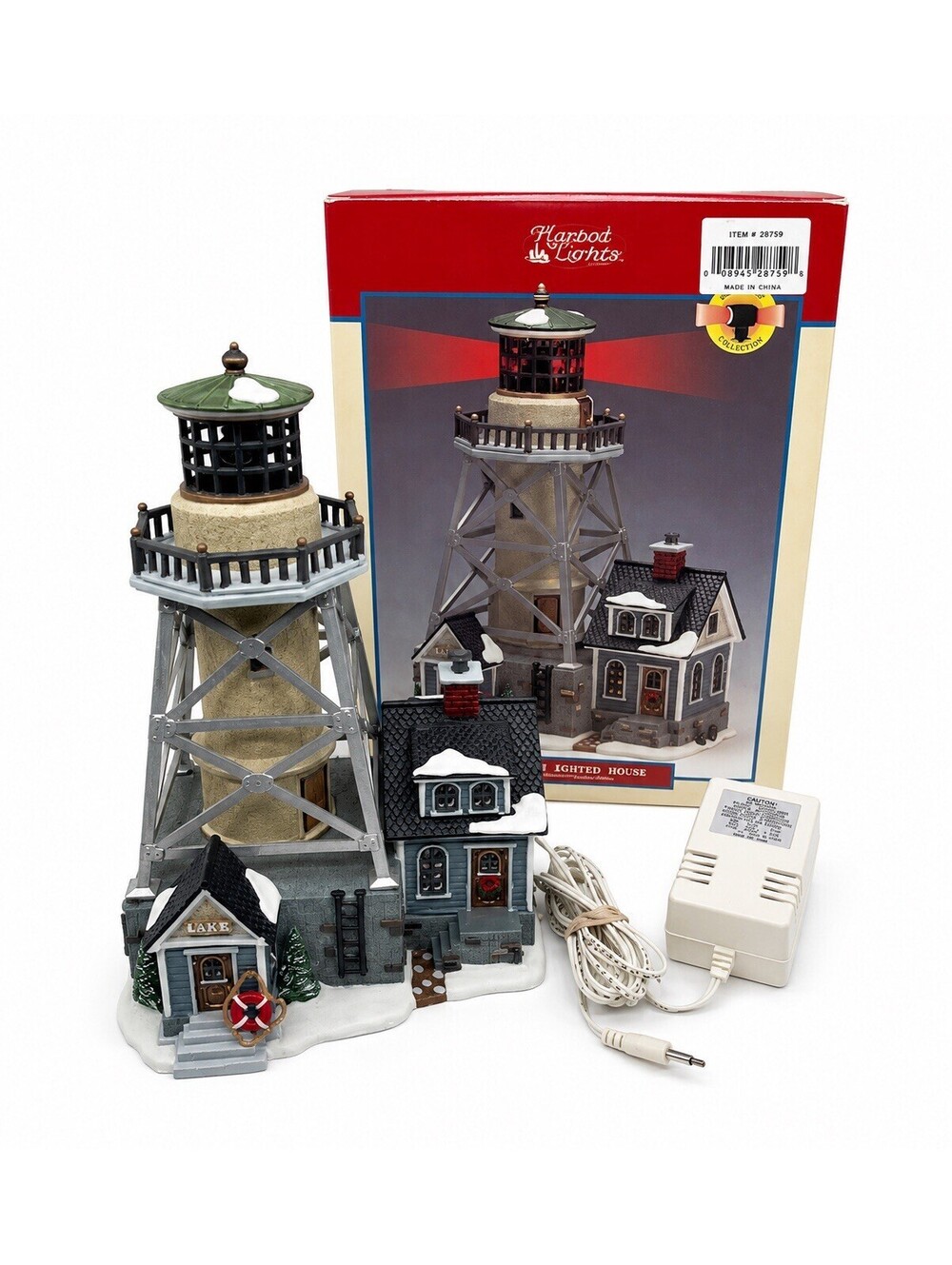 Lemax Plymouth Corners 1872 Lighthouse Lighted House 25684A w/ Box
